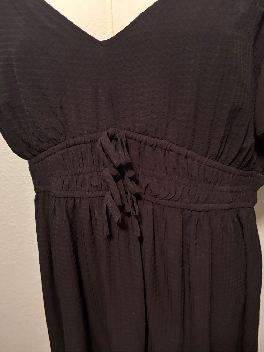 Maurices Black V-Neck Flutter Sleeve Tunic - Picture 9 of 15
